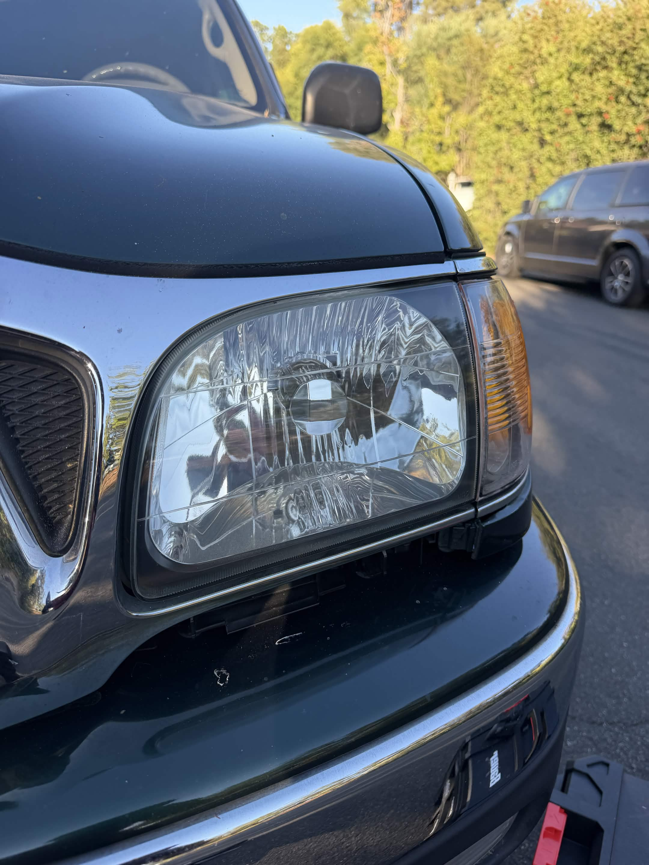 Headlight after restoration